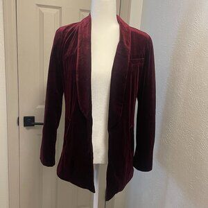 Lauren Conrad Runway Velvet Open Front Blazer - Size 4